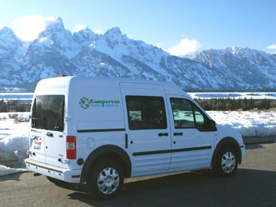 This simple conversion, built on a Ford Transit Connect, offers ample 