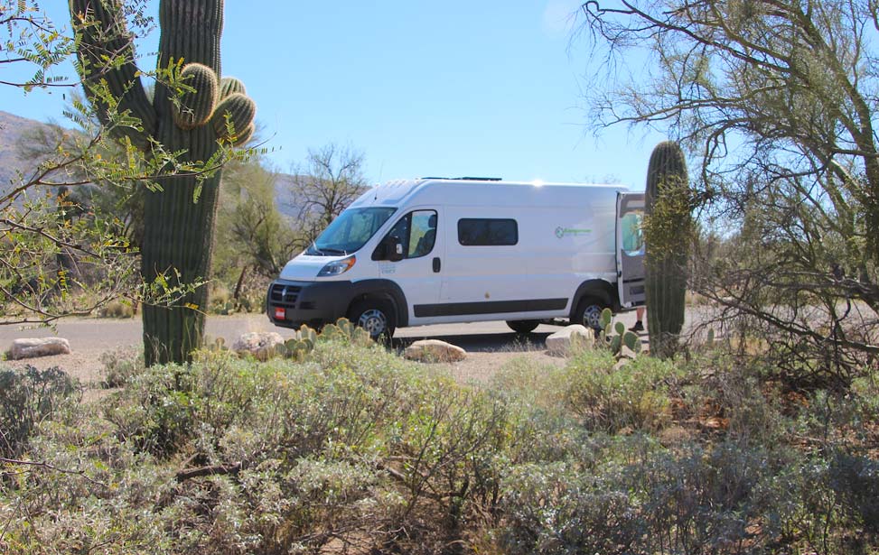 Saguaro National Park campground near Tucson, AZ